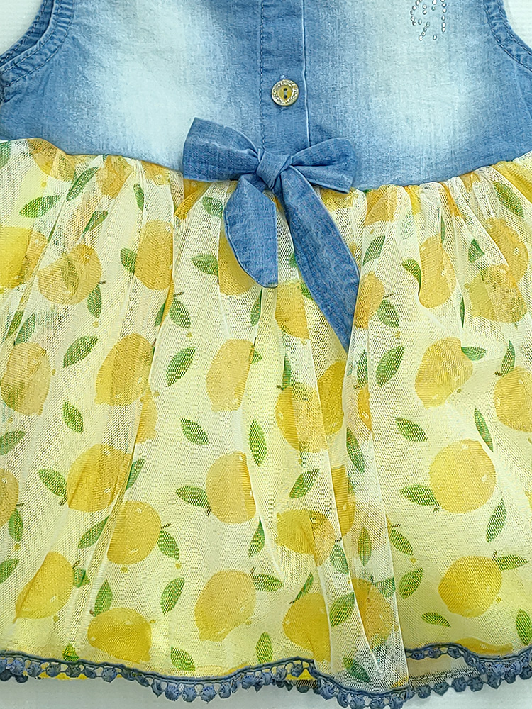 RESTART Φόρεμα Τζιν με Λεμονάκια