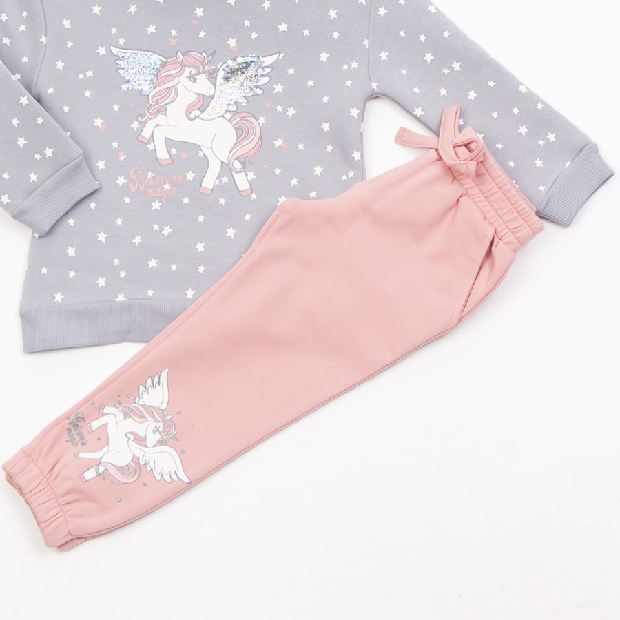 TRAX Φόρμα Μπλούζα Unicorn και Παντελόνι