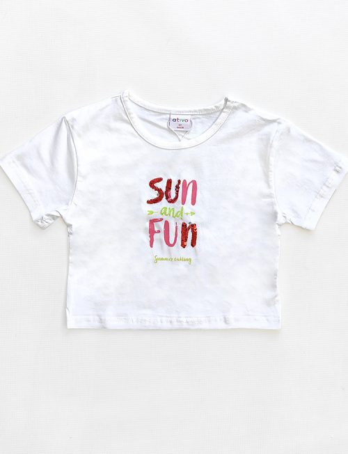 Μπλούζα Sun Fun Λευκή