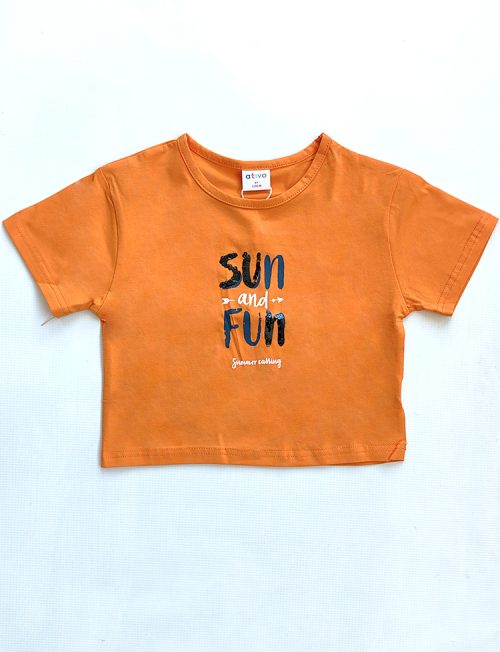 Μπλούζα Sun Fun Πορτοκαλί