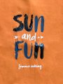 Μπλούζα Sun Fun Πορτοκαλί